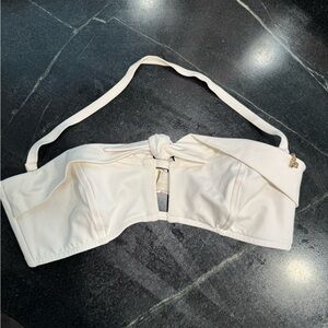 Betsey Johnson White Bikini Top